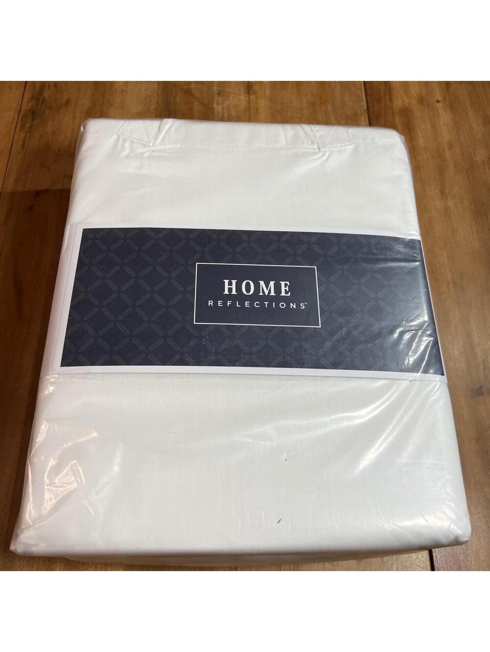 Home Reflections Full Size Sheet Set White 1000Thread Count Cotton Polyester New